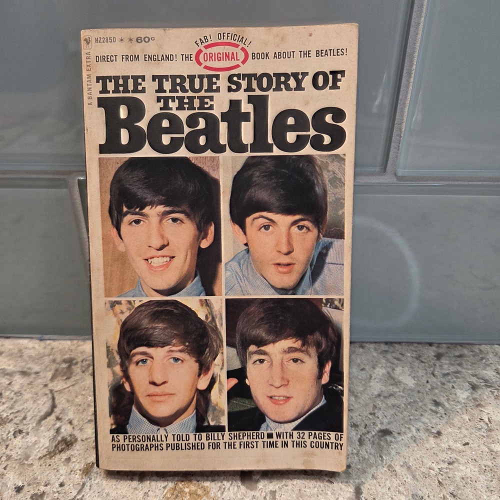 The True Story of The Beatles 1964 Bantam‎ Book Billy Shepherd Vintage Paperback